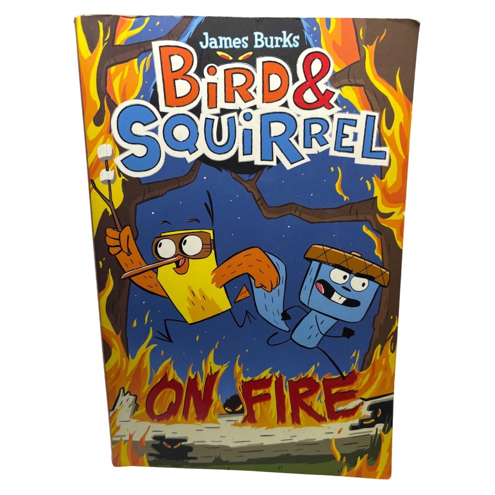 Bird & Squirrel On Fire James Burks Graphic Novel Paperback Scholastic 2017